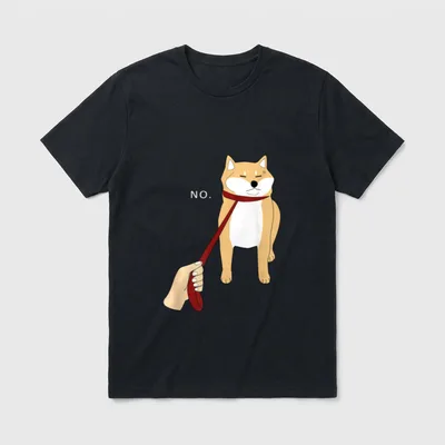 Cute Shiba Inu Nope T-Shirt – Klassisches T-Shirt in Schwarz