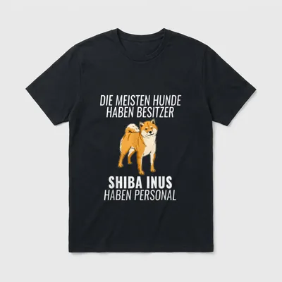 Lustiges Shiba Inu Personal T-Shirt – Klassisches T-Shirt in Schwarz