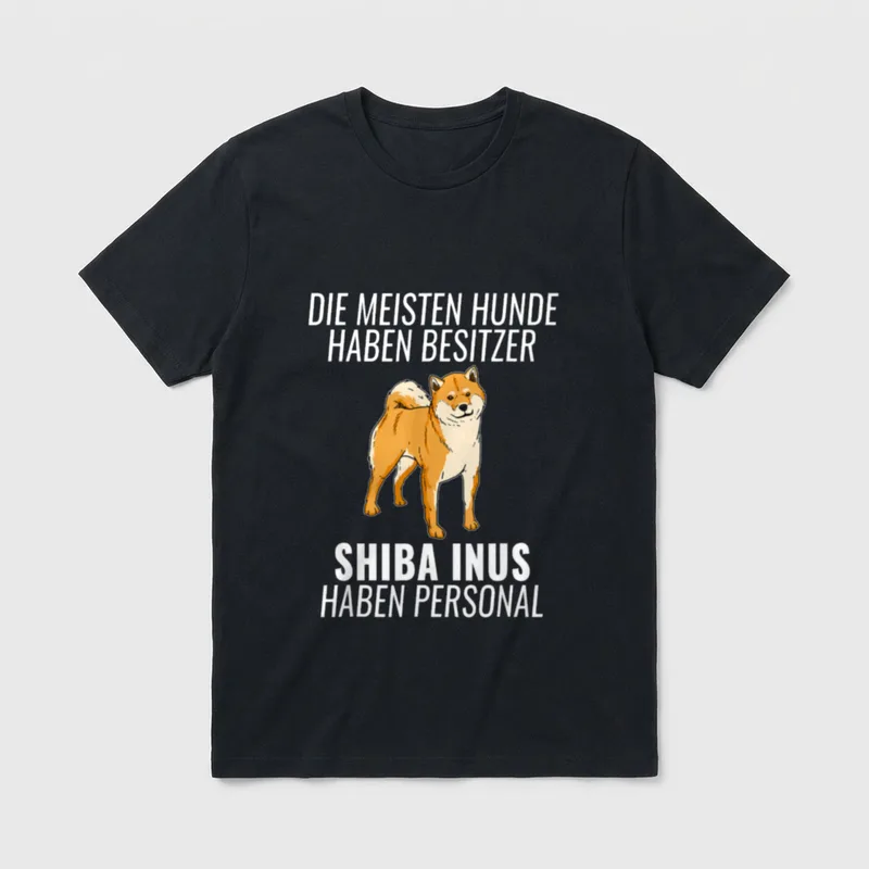 Lustiges Shiba Inu Personal T-Shirt – Klassisches T-Shirt in Schwarz