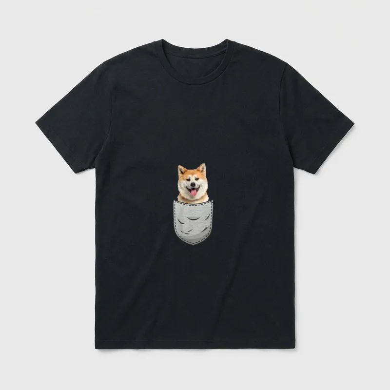 Akita Inu Ken Japanischer T-Shirt – Klassisches T-Shirt in Schwarz