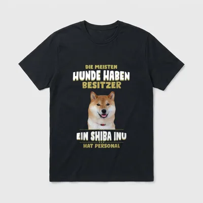 Shiba Inu Shiba Inu Hund T-Shirt – Klassisches T-Shirt in Schwarz