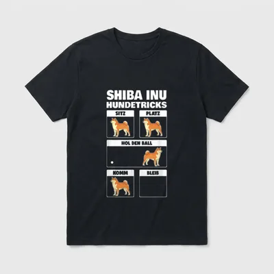 Shiba Inu Hundetricks T-Shirt – Klassisches T-Shirt in Schwarz