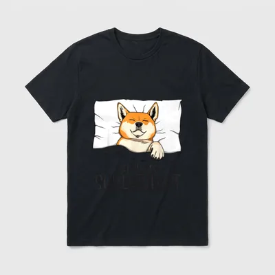 Offizielles Schlafshirt Shiba Schlafanzug T-Shirt – Klassisches T-Shirt in Schwarz