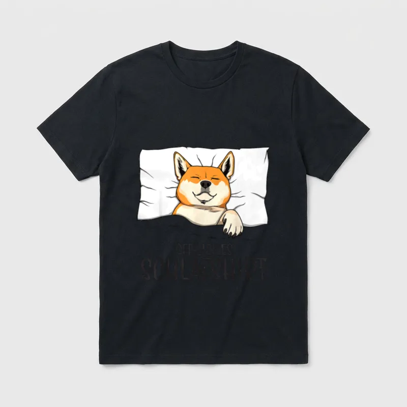 Offizielles Schlafshirt Shiba Schlafanzug T-Shirt – Klassisches T-Shirt in Schwarz
