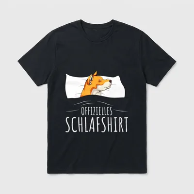 Offizielles Schlafshirt Akita Hunde T-Shirt – Klassisches T-Shirt in Schwarz