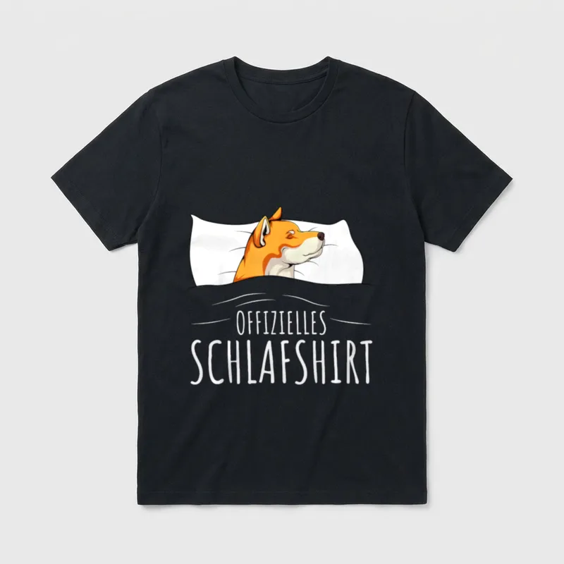 Offizielles Schlafshirt Akita Hunde T-Shirt – Klassisches T-Shirt in Schwarz