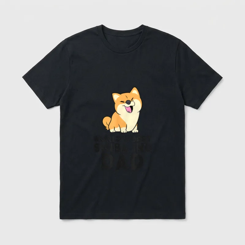 Weltbester Shiba Inu Dad T-Shirt – Klassisches T-Shirt in Schwarz