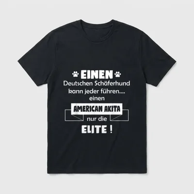 American Akita American Akita Hund T-Shirt – Klassisches T-Shirt in Schwarz