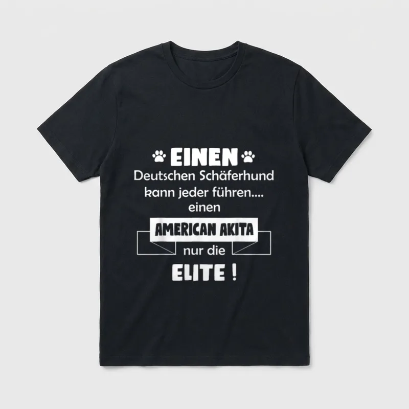 American Akita American Akita Hund T-Shirt – Klassisches T-Shirt in Schwarz