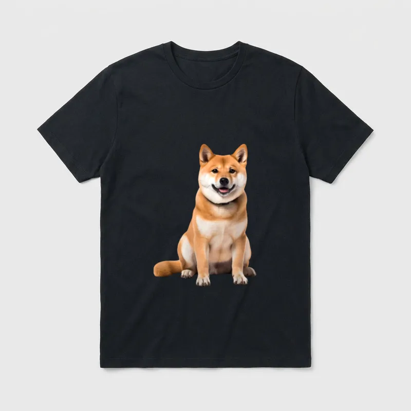 Shiba Inu T-Shirt 0044 – Klassisches T-Shirt in Schwarz