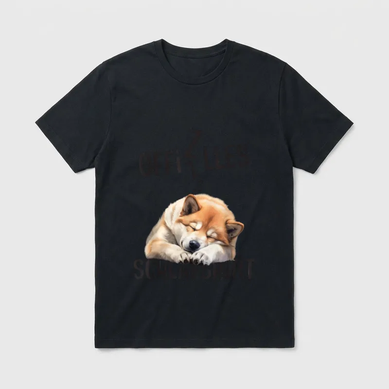 Japanischer Akita Inu Offizielles T-Shirt – Klassisches T-Shirt in Schwarz
