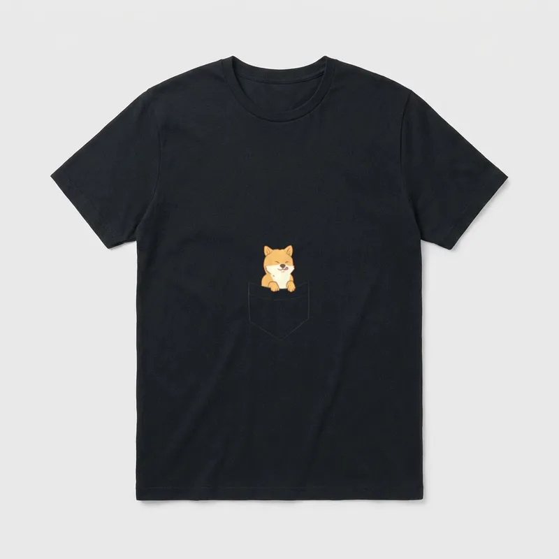 Lustiger Shiba Inu Hund Akita & Shiba Inu T-Shirt – Klassisches T-Shirt in Schwarz