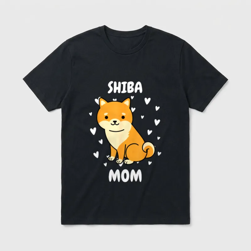 Shiba Mom Mama T-Shirt – Klassisches T-Shirt in Schwarz