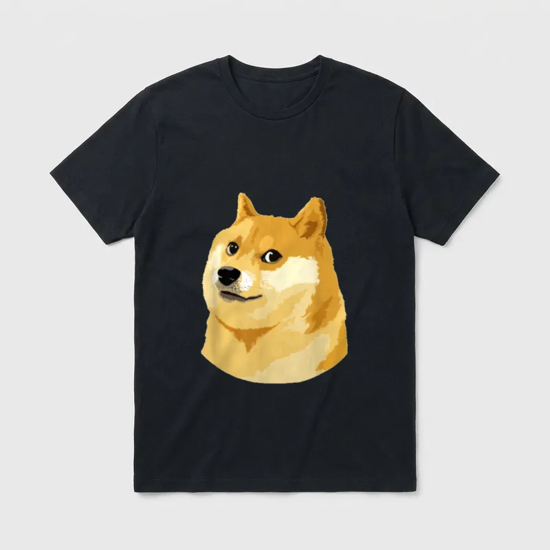 Lustiges Shiba Doge Meme T-Shirt – Klassisches T-Shirt in Schwarz