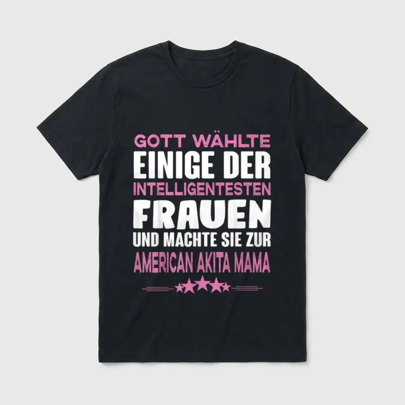 American Akita Hund American Akita & Shiba Inu T-Shirt – Klassisches T-Shirt in Schwarz
