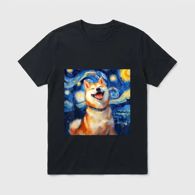 Niedlicher Shiba Inu Hund T-Shirt – Klassisches T-Shirt in Schwarz