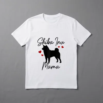 Shiba Inu Mama Hund Akita & Shiba Inu T-Shirt – Klassisches T-Shirt in Schwarz