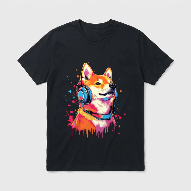Shiba Inu Liebhaber trägt T-Shirt – Klassisches T-Shirt in Schwarz