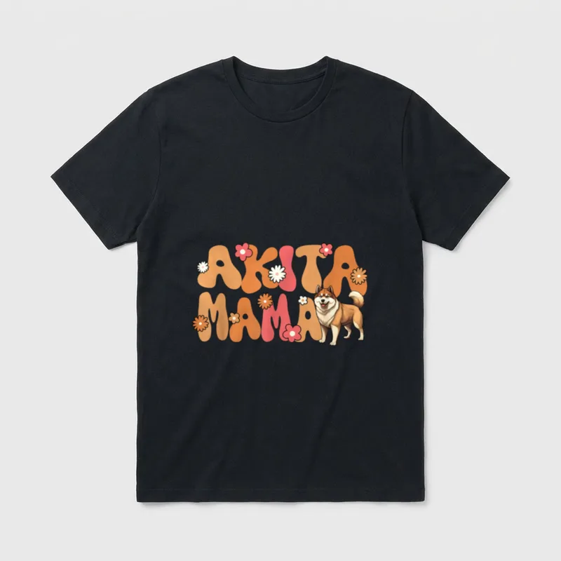 Akita Groovy World's best T-Shirt – Klassisches T-Shirt in Schwarz