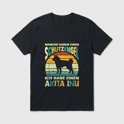 Manche Haben Einen Schutzengel T-Shirt – Klassisches T-Shirt in Schwarz