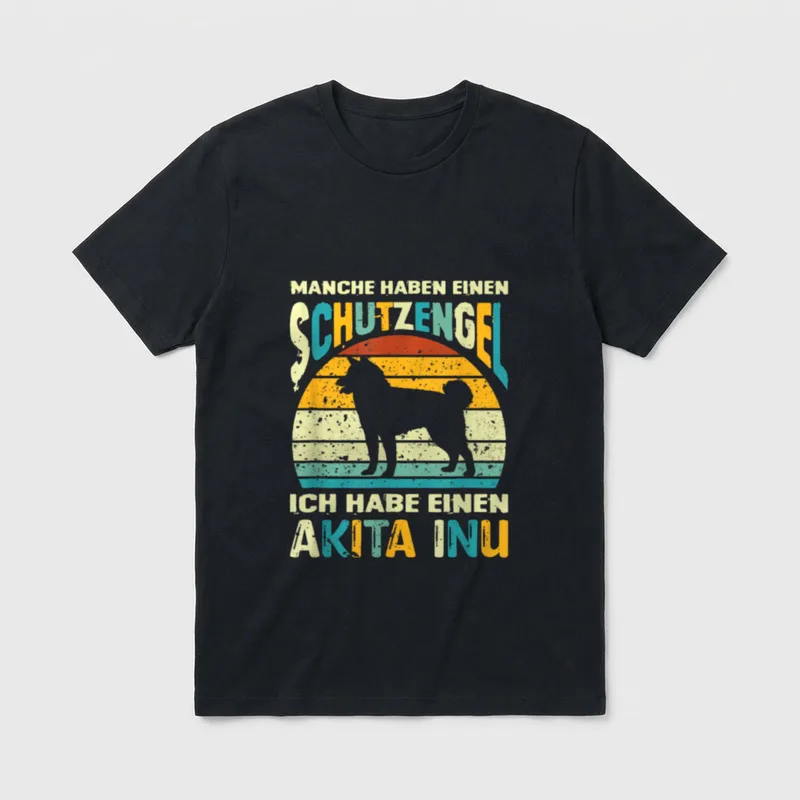 Manche Haben Einen Schutzengel T-Shirt – Klassisches T-Shirt in Schwarz