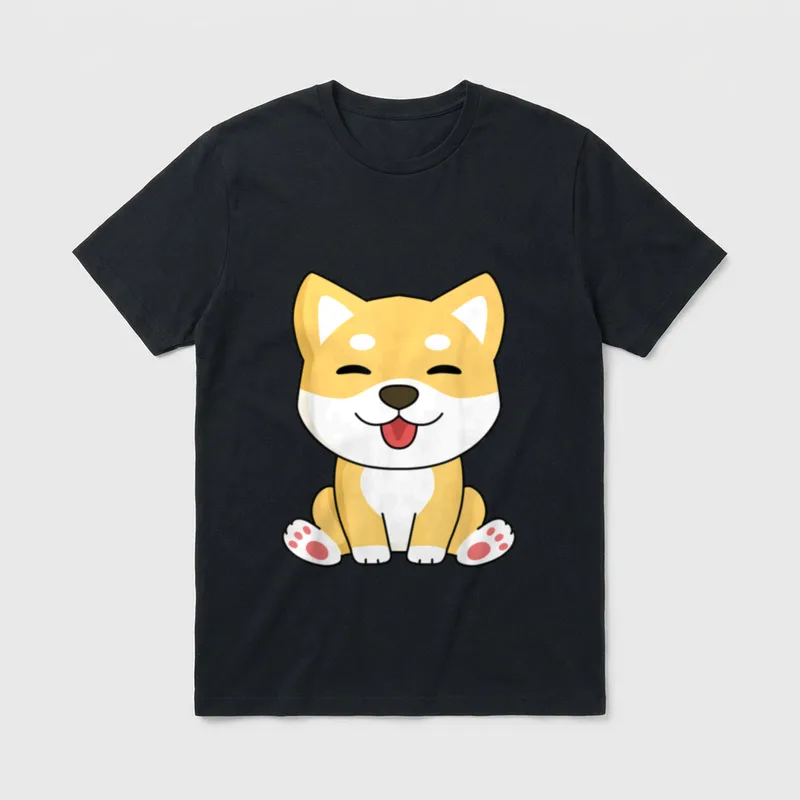 Kawaii Shiba Inu Hundebesitzer T-Shirt – Klassisches T-Shirt in Schwarz