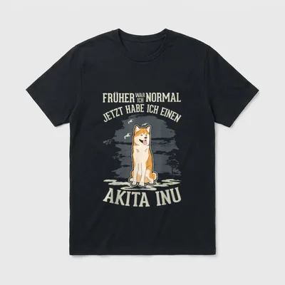 Früher war ich normal Jetzt T-Shirt – Klassisches T-Shirt in Schwarz