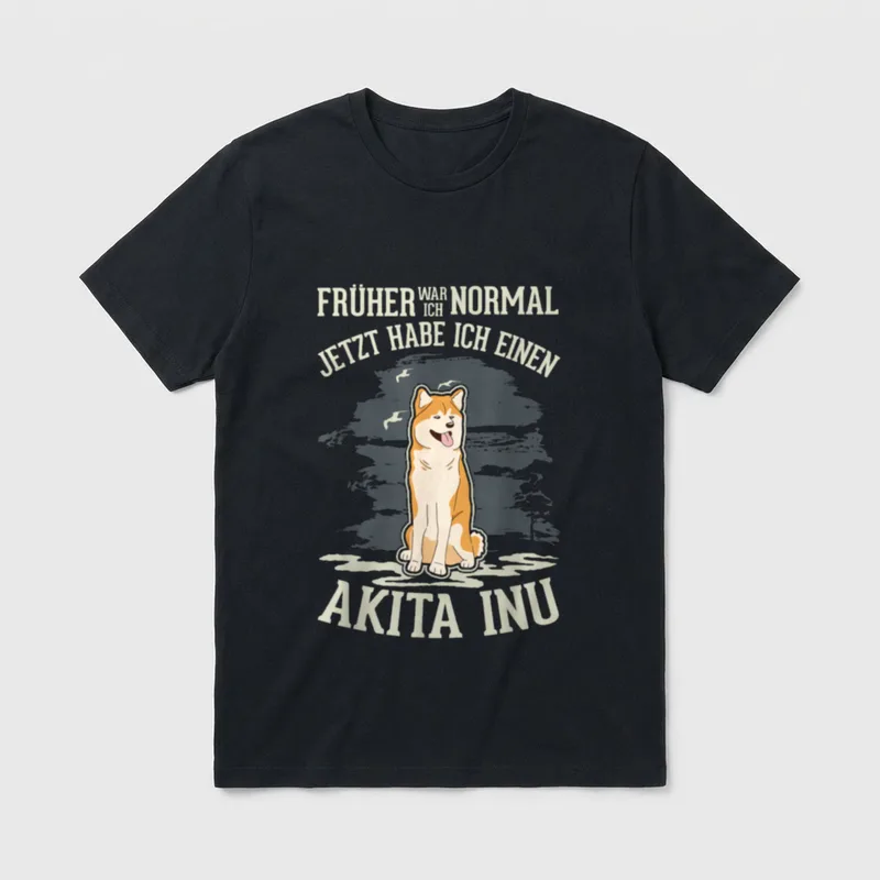 Früher war ich normal Jetzt T-Shirt – Klassisches T-Shirt in Schwarz