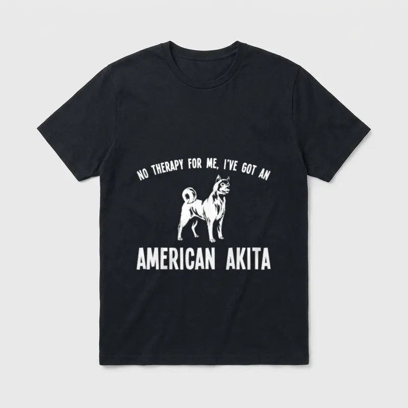 American Akita Hund Idee T-Shirt – Klassisches T-Shirt in Schwarz