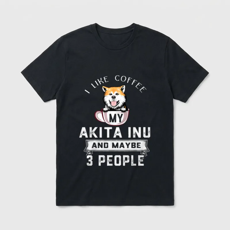 I Like Coffee My T-Shirt – Klassisches T-Shirt in Schwarz