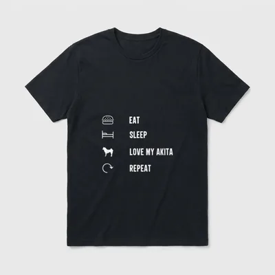 Eat sleep Love my T-Shirt – Klassisches T-Shirt in Schwarz