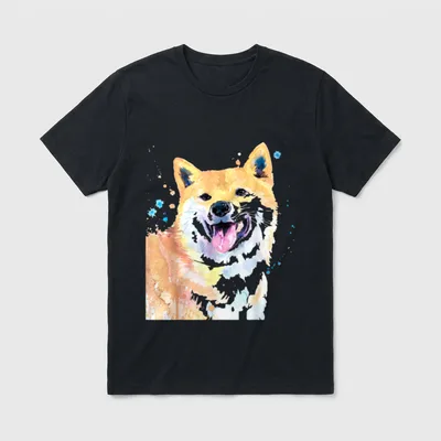 Shiba Inu Doge Akita T-Shirt – Klassisches T-Shirt in Schwarz