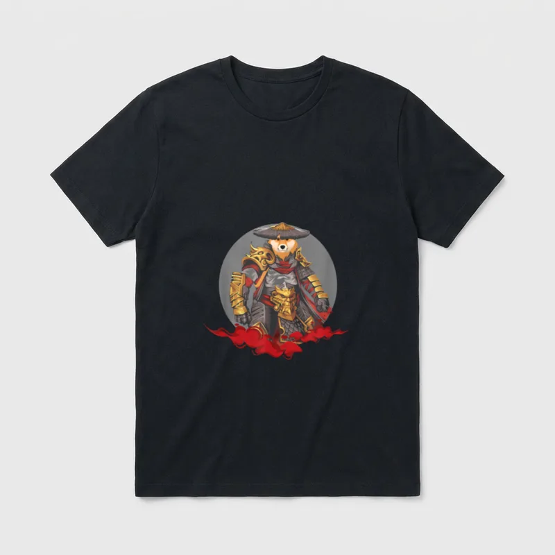Shiba Inu Hund Akita Samurai T-Shirt – Klassisches T-Shirt in Schwarz