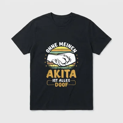 Akita Akita Mama Hundebesitzer T-Shirt – Klassisches T-Shirt in Schwarz