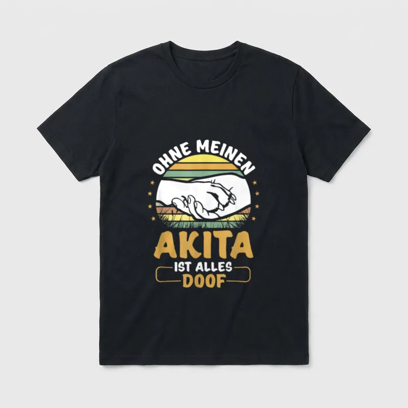 Akita Akita Mama Hundebesitzer T-Shirt – Klassisches T-Shirt in Schwarz