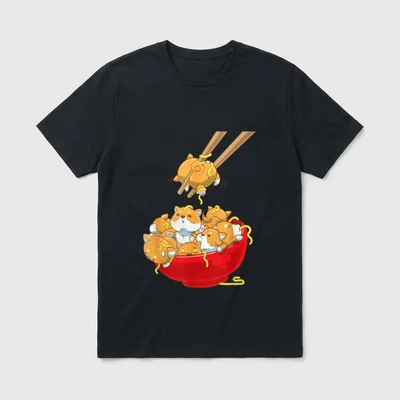 Japanische Kawaii Shiba Inu T-Shirt – Klassisches T-Shirt in Schwarz