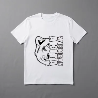 American Akita Hund Herrchen T-Shirt – Klassisches T-Shirt in Schwarz