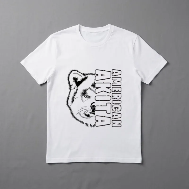 American Akita Hund Herrchen T-Shirt – Klassisches T-Shirt in Schwarz