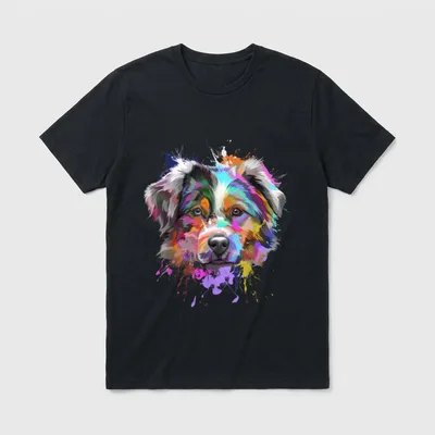 Australian Shepherd Coole Art-Motive T-Shirt – Klassisches T-Shirt in Schwarz