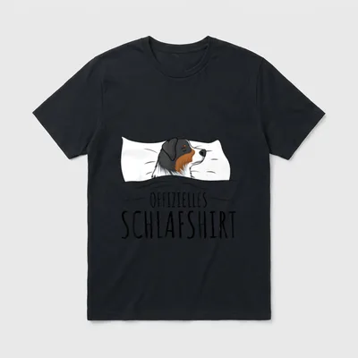 Offizielles Schlafshirt Australian Shepherd T-Shirt – Klassisches T-Shirt in Schwarz