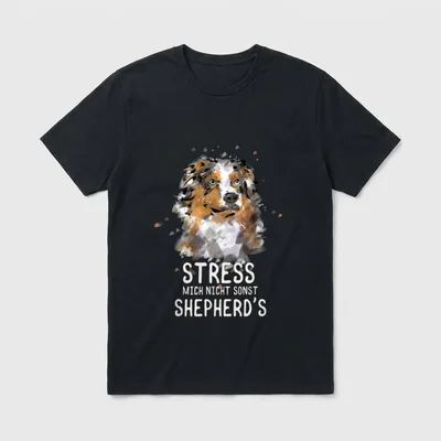 Aussie Lustig Stress Australian T-Shirt – Klassisches T-Shirt in Schwarz