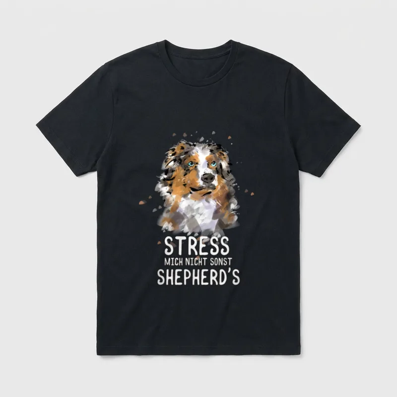 Aussie Lustig Stress Australian T-Shirt – Klassisches T-Shirt in Schwarz