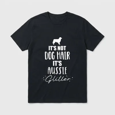 It's not dog hair T-Shirt – Klassisches T-Shirt in Schwarz