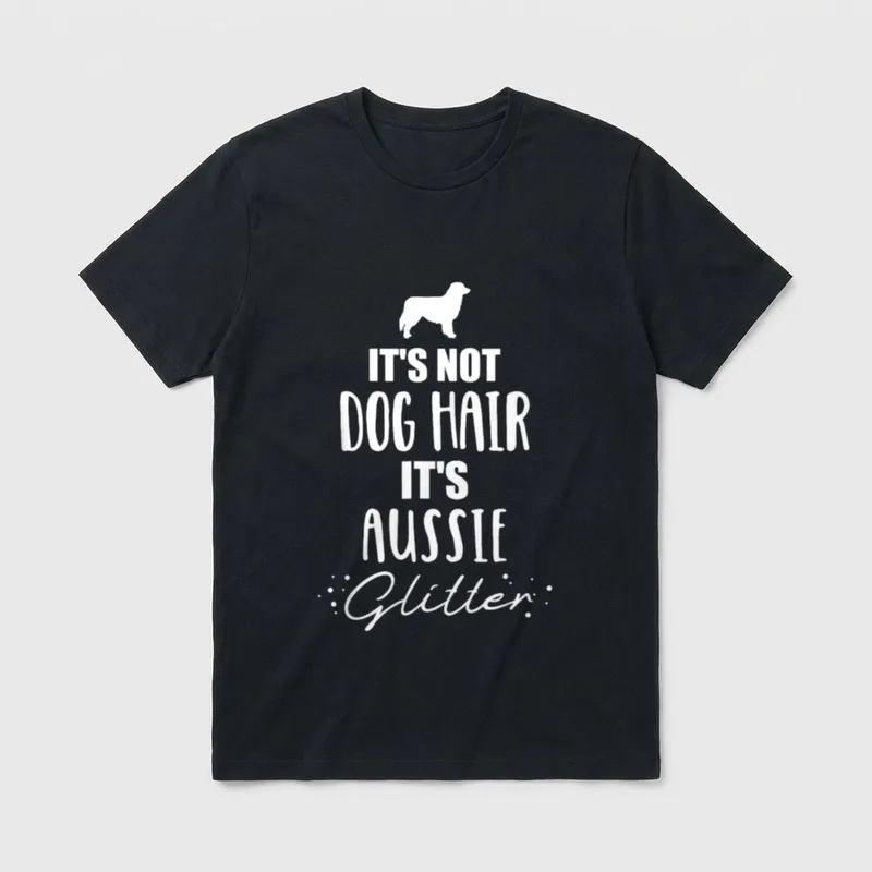 It's not dog hair T-Shirt – Klassisches T-Shirt in Schwarz
