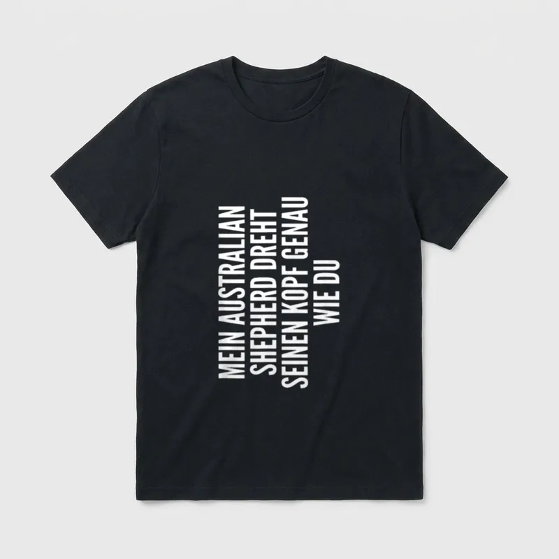 Australian Shepherd Hund Besitzer T-Shirt – Klassisches T-Shirt in Schwarz