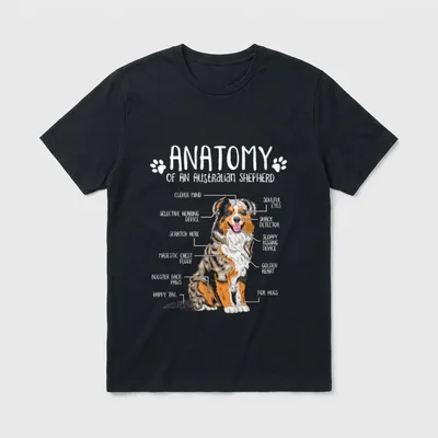Lustiges Australian Shepherd Aussie T-Shirt – Klassisches T-Shirt in Schwarz