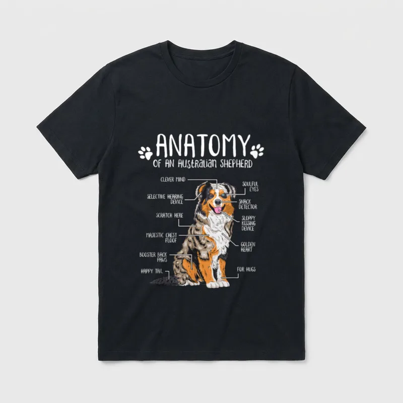 Lustiges Australian Shepherd Aussie T-Shirt – Klassisches T-Shirt in Schwarz