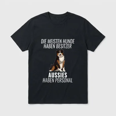 Australian Shepherd Personal Hundehalter T-Shirt – Klassisches T-Shirt in Schwarz