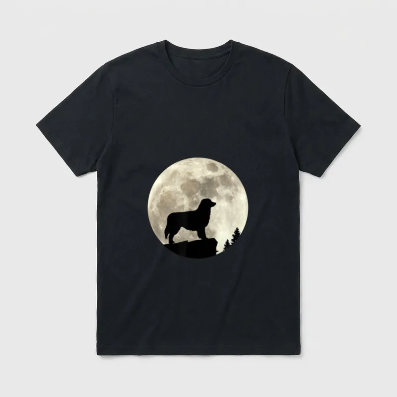 Aussie Hundebesitzer Vollmond Australian T-Shirt – Klassisches T-Shirt in Schwarz