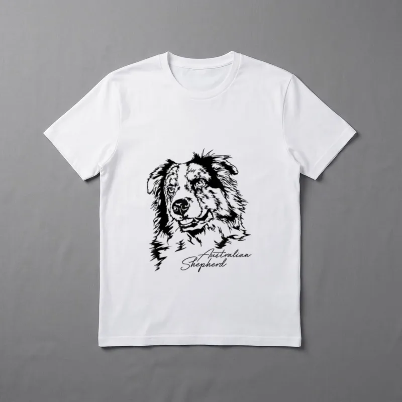 Australian Shepherd merle Aussie T-Shirt – Klassisches T-Shirt in Schwarz